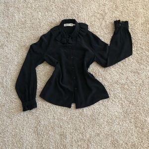 Kenzo x H&M Silk Black Blouse